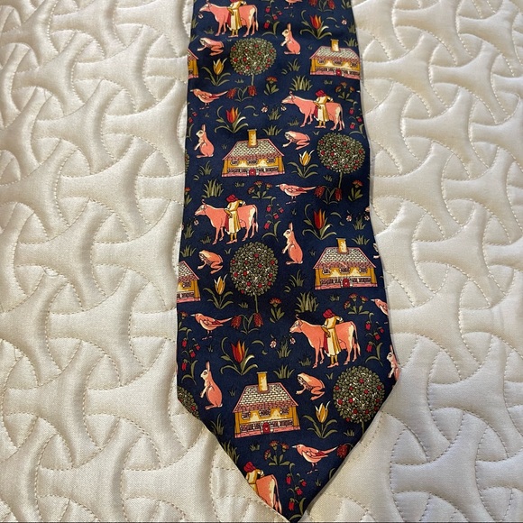 🌈 Lovely Vintage Italian silk tie - Picture 2 of 7